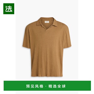 1h可退 香港直邮officine generale 男士 Simon 棉麻混纺Polo衫 S