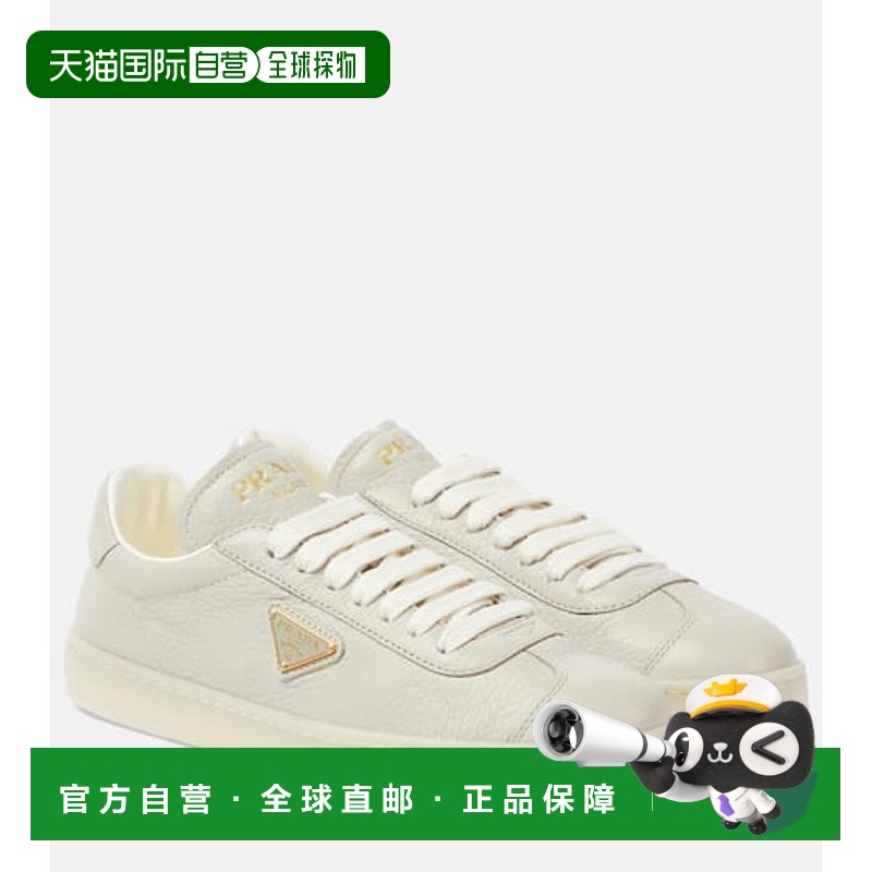1h可退 香港直邮Prada 普拉达 女士 Lane 皮质运动鞋  舒适时尚