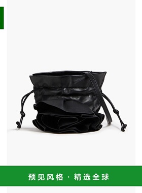 1h可退 香港直邮magda butrym 女士 花朵嵌花皮革水桶包 AW23SMAL