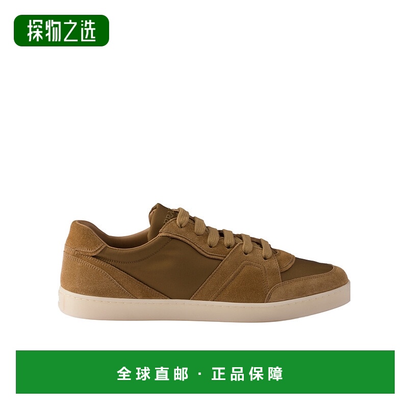 香港直邮Prada 麂皮和Re-Nylon 运动鞋 2EE442D7RFG000普拉达