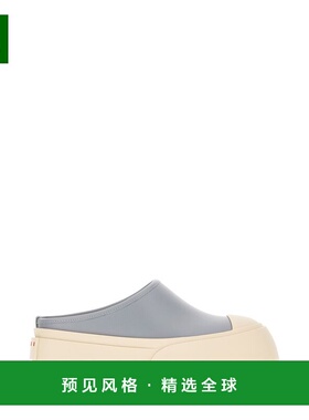 1h可退 香港直邮Marni 玛尼 女士 灰色皮质便鞋 SNZW018502P7226