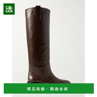 1h可退 香港直邮aeyde 女士 Henry 皮质及膝靴子 A11KBLAID45CH22