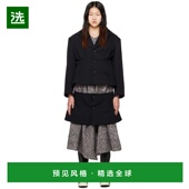 女士 1h可退 黑色叠层大衣 garcons 川久保玲 香港直邮comme des