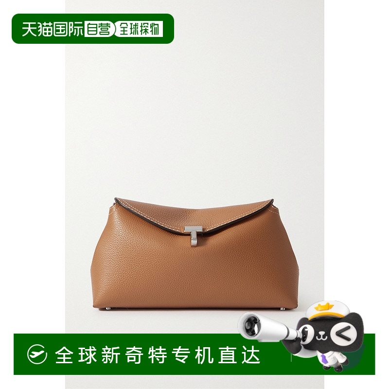 1h可退 香港直邮TOTÊME 女士 T-Lock 纹理皮革手拿