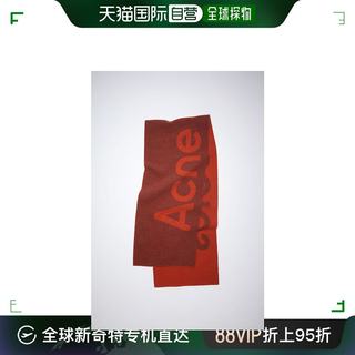 欧洲直邮Acne Studios 提花徽标围巾 红色