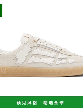 1h可退 香港直邮AMIRI 女士 灰白色 Croc Debossed Pacific Bones