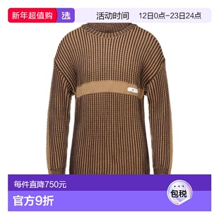 1h可退 香港直邮Gcds 男士 高领上衣 brown棕色 舒适时尚毛衣