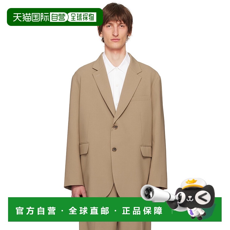 1h可退 香港直邮The Frankie Shop 男士 驼色 Beo 西装外套 OBLBE