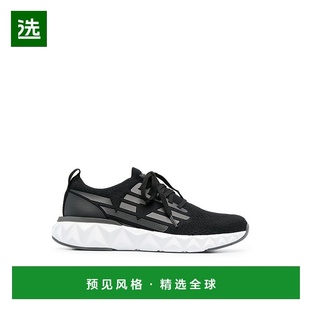 运休闲动鞋 香港直邮EA7 黑色袜式 Armani X8X048XK113 Emporio