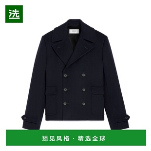 香港直邮Celine 厚呢短大衣 RM03T943C.外套男装西装