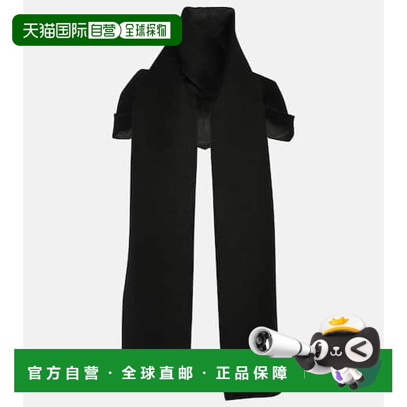 1h可退 香港直邮The Row 女士 Dodi 羊绒围巾 black黑色 舒适时尚