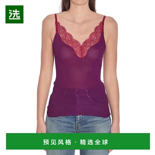 香港直邮Saint 蕾丝背心 Laurent 女士 828250Y37S 圣罗兰 1h可退