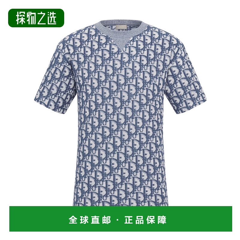 香港直邮Dior 徽标短袖 T 恤 483J646A0906
