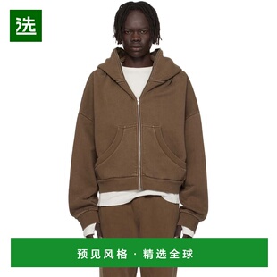 1h可退 香港直邮Entire Studios 男士 棕色 Eternal Zip 连帽衫 E