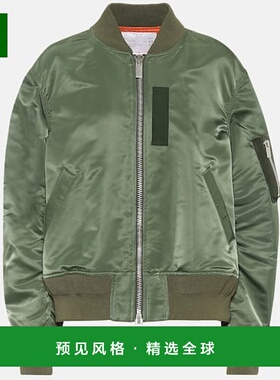 1h可退 香港直邮Sacai 女士 尼龙短夹克 green绿色 舒适时尚