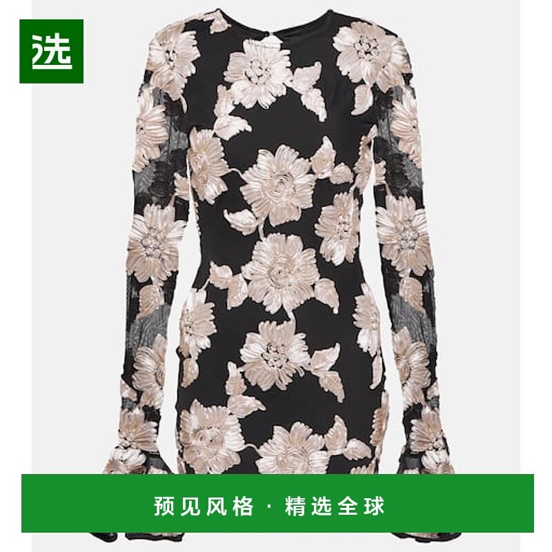 1h可退 香港直邮ROTATE BIRGER CHRISTENSEN 女士 花朵网纱迷你连,女装/女士精品,连衣裙,淘宝优惠券,粉丝福利购,淘宝优惠卷