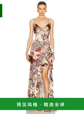 1h可退 香港直邮retrofete 女士 Raelynn 真丝连衣裙 PF249520