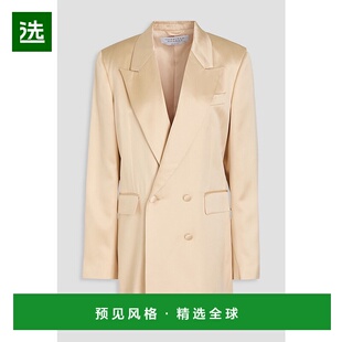 香港直邮Gabriela 双排扣真丝缎西装 Hearst Elmore 女士 1h可退