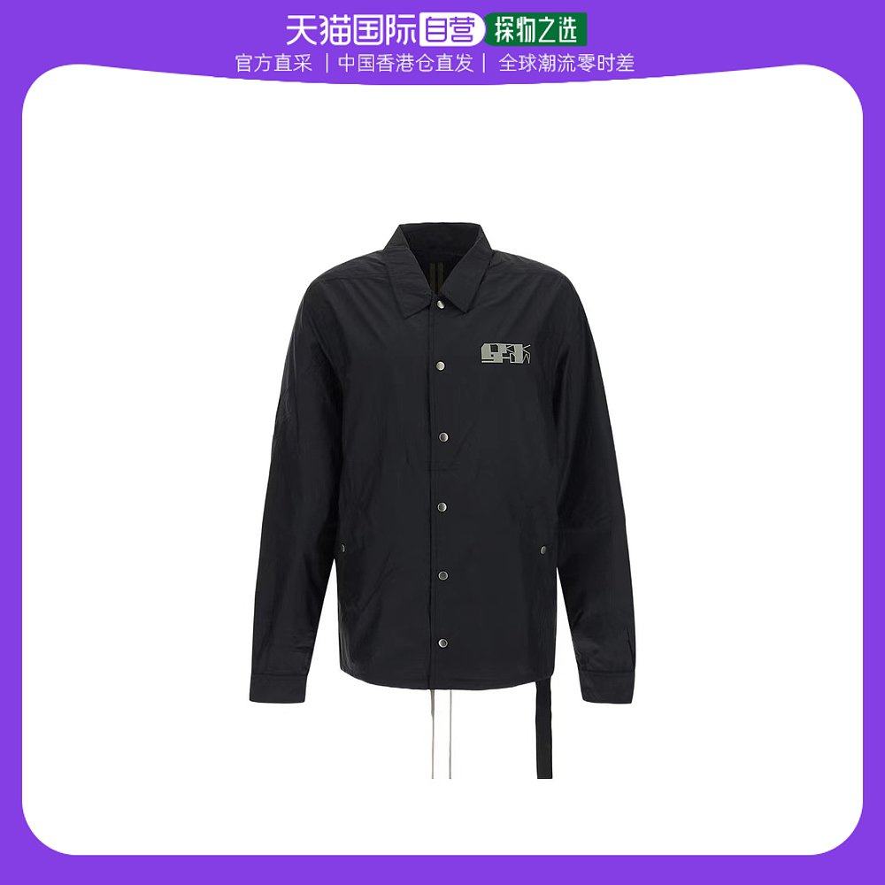 香港直邮rick owens drkshdwrick owens drkshdw 黑色徽标休闲夹