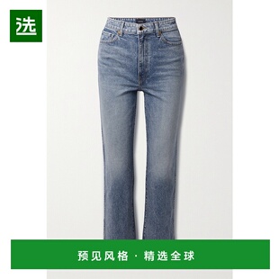 九分高腰直筒牛仔裤 1h可退 Abigail 女士 107109 香港直邮KHAITE