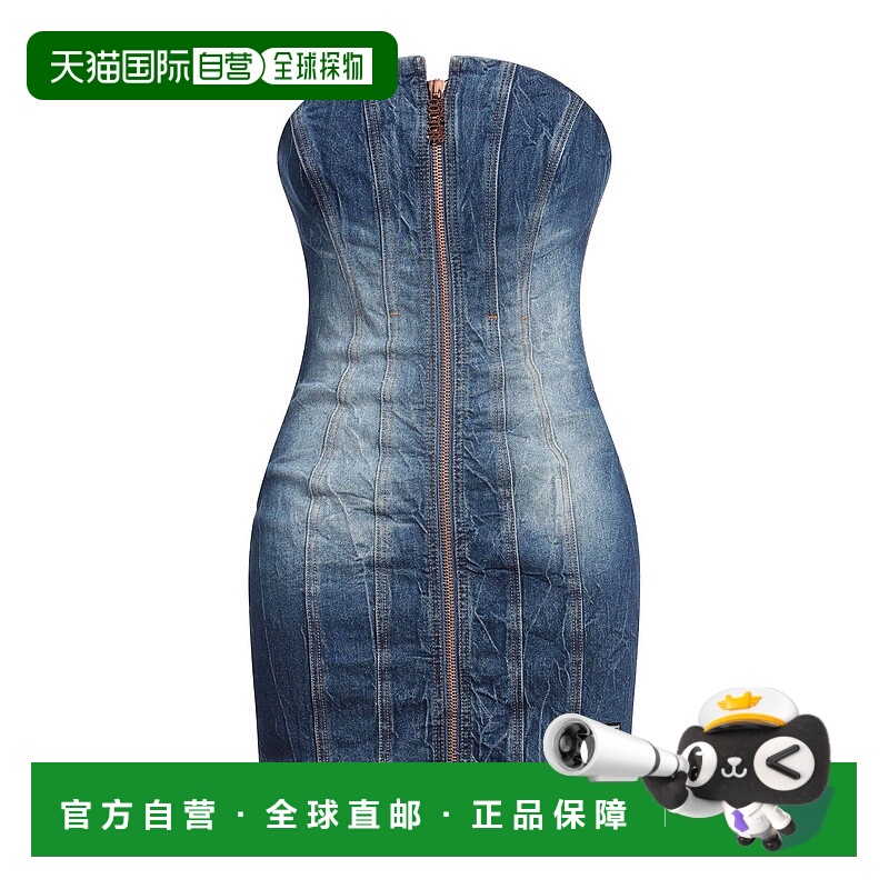 1h可退 香港直邮Versace Jeans 范思哲 女士 牛仔连衣裙