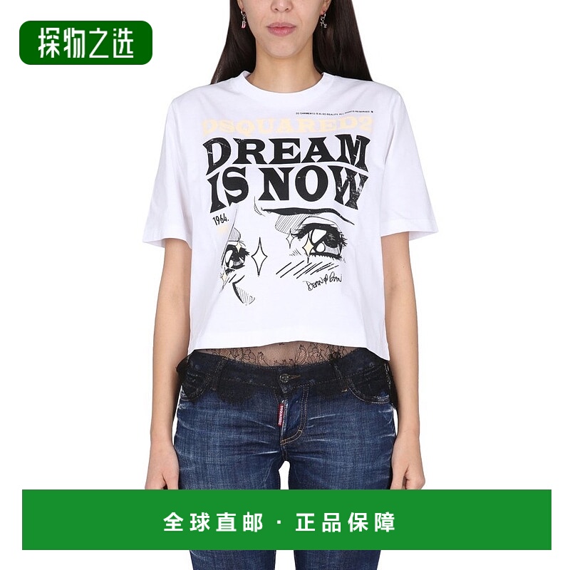 1h可退 香港直邮Dsquared2 二次方 女士 短袖T恤 S75GD0364S23009