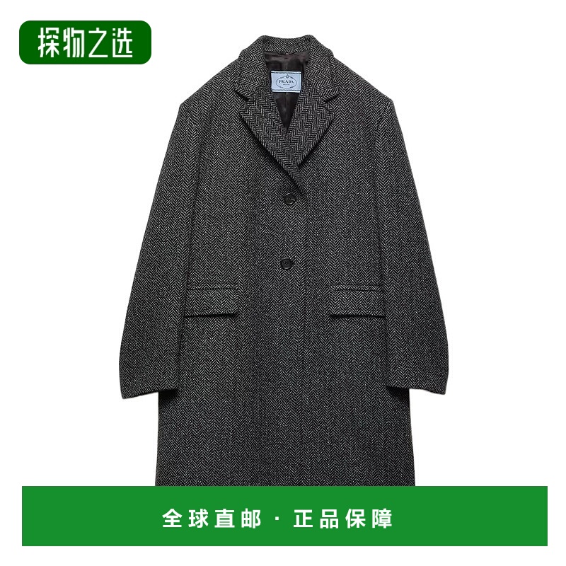 香港直邮Prada 翻领长袖大衣 P699S18C3SOOO西装