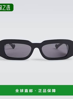 1h可退 香港直邮Gucci 古驰 男士 矩形太阳眼镜 000919 black黑色