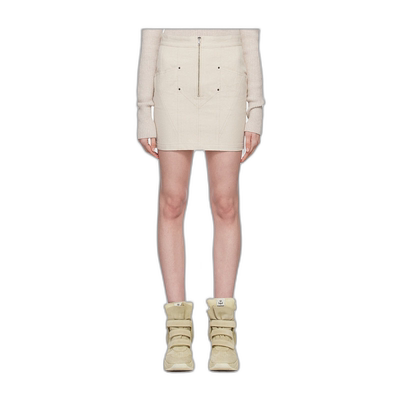 香港直邮Isabel Marant 拉链包臀裙半身裙短裙 JU0036FAA1G21I