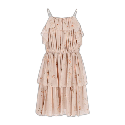 香港直邮Celine 桑蚕丝印花短款连衣裙 2R02D389P.