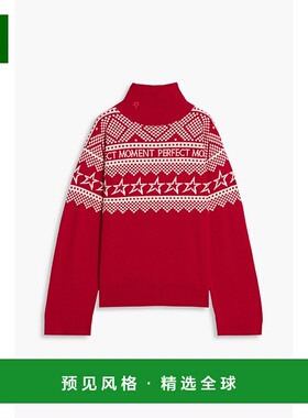 1h可退 香港直邮PERFECT MOMENT 女士 嵌花美利奴羊毛高领毛衣 W3