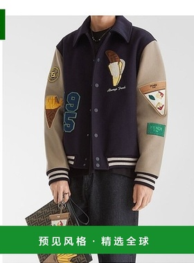 香港直邮Fendi Fendilicious飞行员夹克 FW1348ATEA羊绒针织