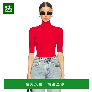 诺玛·卡玛丽 KAMALI 女士 修身 高领上 1h可退 短袖 香港直邮NORMA