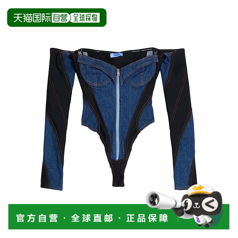 1h可退 香港直邮Mugler 穆勒 女士 连体衣 blue蓝色 舒适时尚