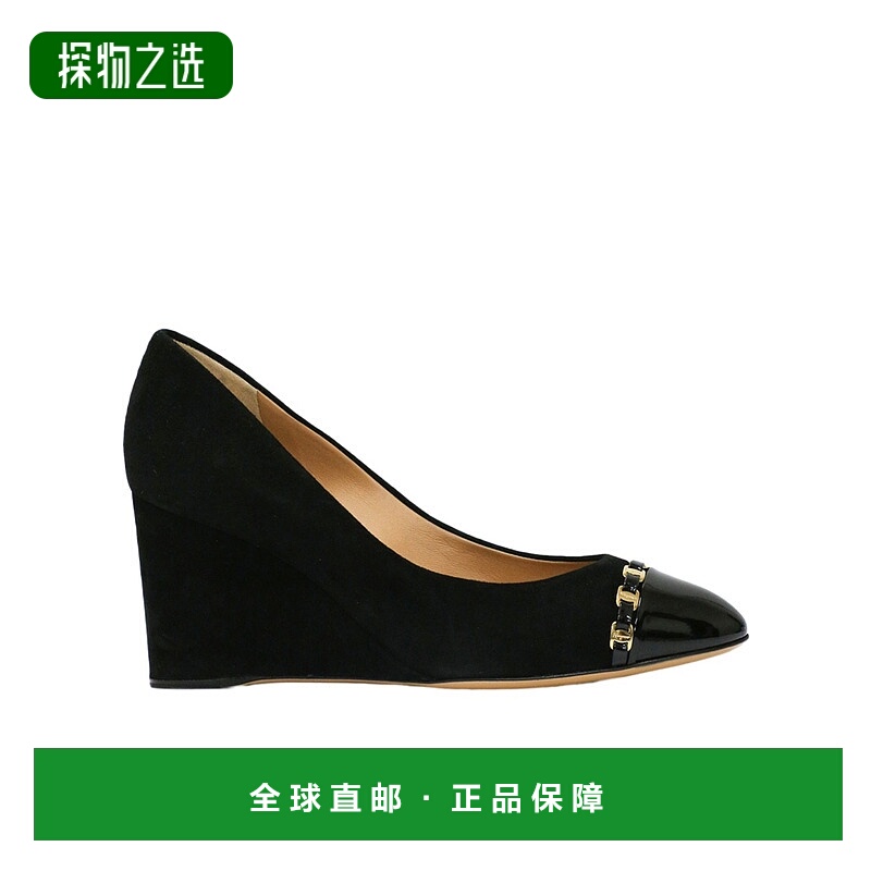 香港直邮Salvatore Ferragamo 坡跟高跟鞋 0591371NANA