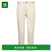 舒适时尚 1h可退 斜纹棉布裤 beige米色 香港直邮Incotex 男士