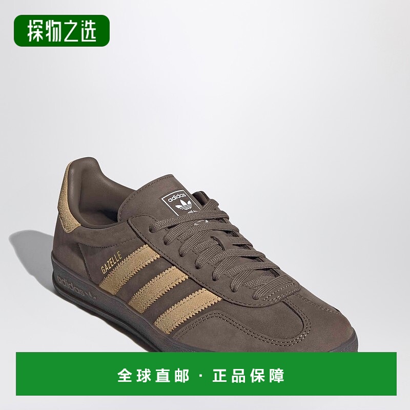 香港直邮Adidas 男士 Gazelle Brown/Golden Beige/Cloud 室内工