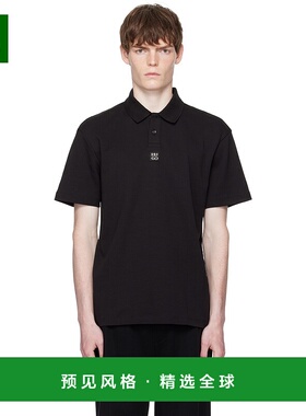 1h可退 香港直邮HUGO 雨果 男士 黑色 Interlock-Cotton Stacked