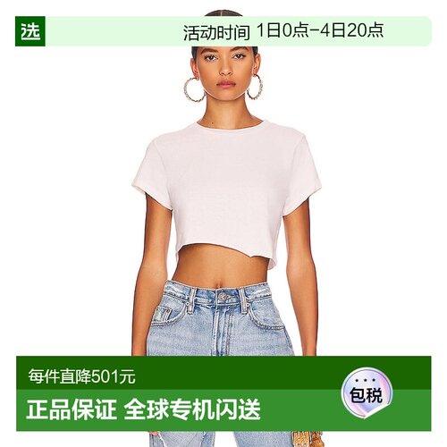 1h可退 香港直邮redone 女士 x Hanes 60's 短款修身T恤 02402WSL