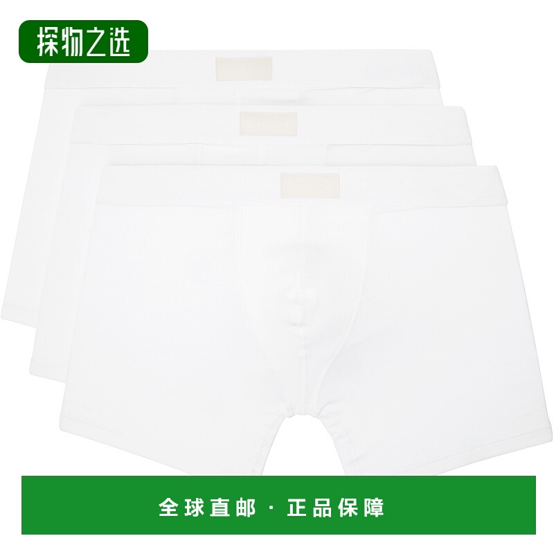 1h可退 香港直邮SKIMS 男士 三件装白色 Cotton 5