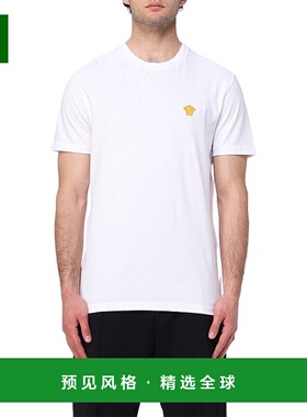 香港直邮Versace 圆领短袖T恤 10084811A08489范思哲男装针织