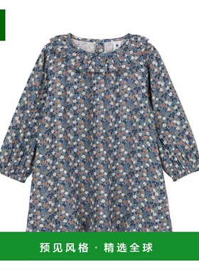 欧洲直邮Petit Bateau 小帆船 女孩 CELESTA 短连衣裙 蓝色