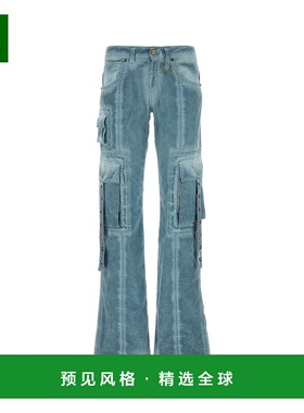 香港直邮BLUMARINE 女士休闲裤 4J020AN0960 SS2023 蓝色