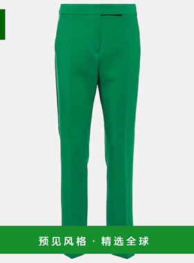 1h可退 香港直邮MaxMara 麦斯玛拉 女士 Fuoco 短款羊毛混纺长裤