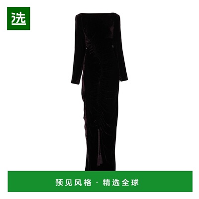 1h可退 香港直邮Alberta Ferretti 女士 长款连衣裙 purple紫色