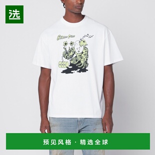 1h可退 香港直邮Brain Dead 男士 Nuclear Evolution 白色T恤 BDS