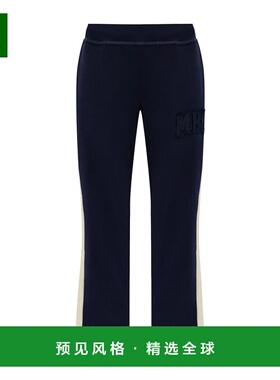 香港直邮MISBHV 女士休闲裤 250W314 SS2025 蓝色 条纹标贴运动裤