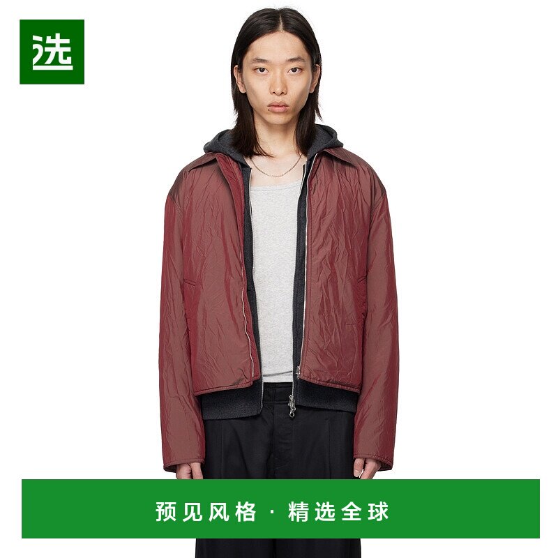 1h可退 香港直邮Our Legacy 男士 酒红色 Slight 夹克 M4251SS