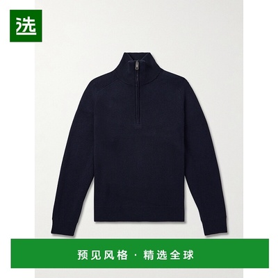 1h可退 香港直邮NILI LOTAN 男士 Nathaniel 棉质羊绒混纺半拉链