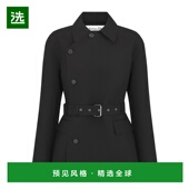 香港直邮Dior 束腰外套 540V41A1610迪奥羊毛牛角扣